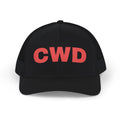 CWD Embroidered Snapback Trucker Cap — Retro Red Lettering